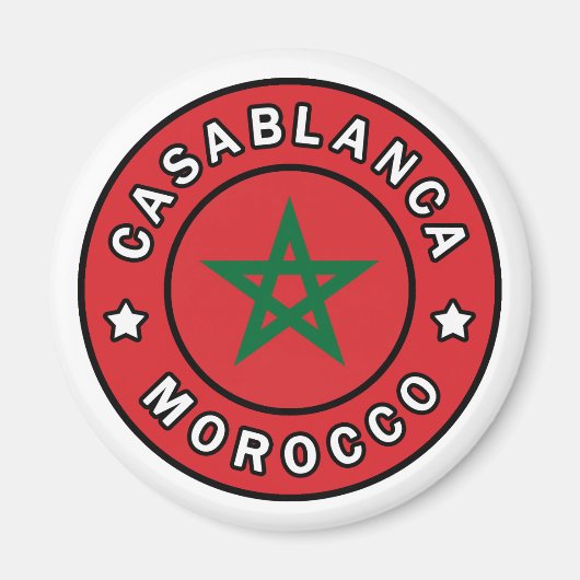 Casablanca Marokko Magneet (Voorkant)