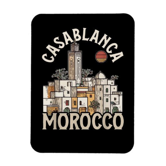 Casablanca Marokko  Magneet (Verticaal)