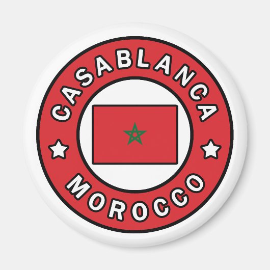 Casablanca Marokko Magneet (Voorkant)