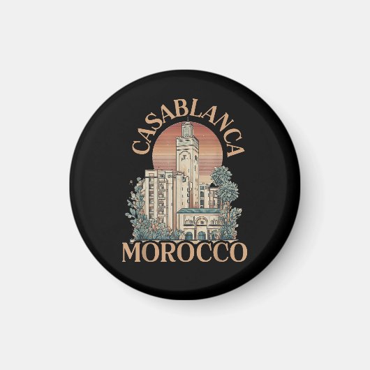 Casablanca Marokko Magneet (Voorkant)