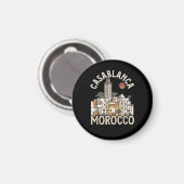 Casablanca Marokko Magneet (Voorkant / Achterkant)