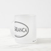 Casablanca, Marokko Matglas Koffiemok (Voorkant links)