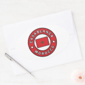 Casablanca Marokko Ovale Sticker (Envelop)