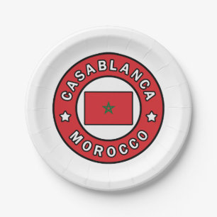 Casablanca Marokko Papieren Bordje