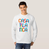 Casablanca Marokko Pop Art Letters T-shirt (Voorkant volledig)