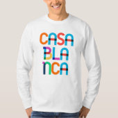 Casablanca Marokko Pop Art Letters T-shirt (Voorkant)