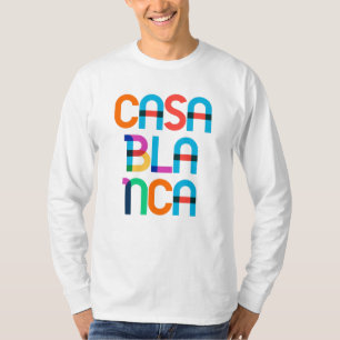 Casablanca Marokko Pop Art Letters T-shirt