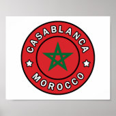 Casablanca Marokko Poster (Voorkant)