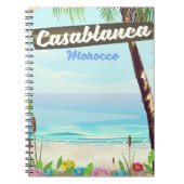 Casablanca Marokko, romantische wijnposter Notitieboek (Voorkant)