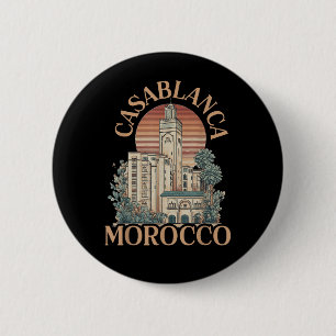 Casablanca Marokko Ronde Button 5,7 Cm