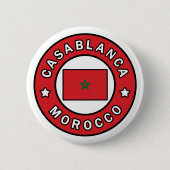 Casablanca Marokko Ronde Button 5,7 Cm (Voorkant)