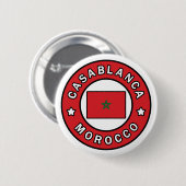 Casablanca Marokko Ronde Button 5,7 Cm (Voorkant /achterkant)
