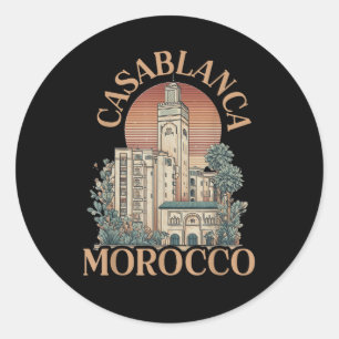 Casablanca Marokko Ronde Sticker