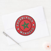 Casablanca Marokko Ronde Sticker (Envelop)