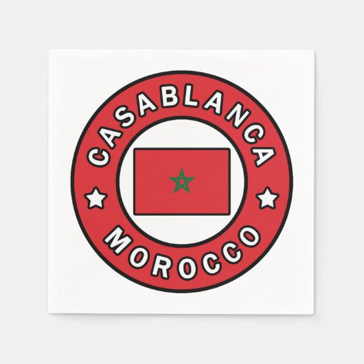 Casablanca Marokko Servet (Voorkant)