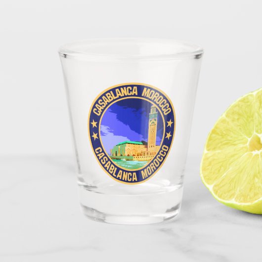Casablanca Marokko Shot Glas (Voorkant)