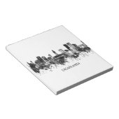 Casablanca Marokko Skyline BW Notitieblok (Schuin)