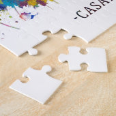 Casablanca Marokko Skyline Legpuzzel (Zijkant)