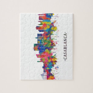 Casablanca Marokko Skyline Legpuzzel