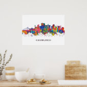 Casablanca Marokko Skyline Poster (Keuken)