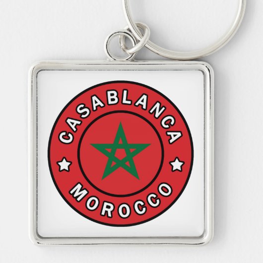 Casablanca Marokko Sleutelhanger (Voorkant)