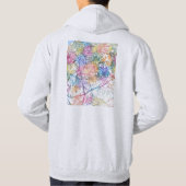 Casablanca Marokko Stadkaart Hoodie (Achterkant)