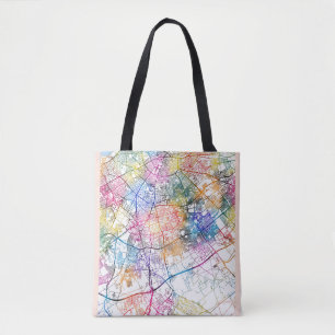 Casablanca Marokko Stadsplattegrond Tote Bag