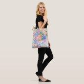 Casablanca Marokko Stadsplattegrond Tote Bag (Op model)