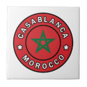 Casablanca Marokko Tegeltje (Voorkant)