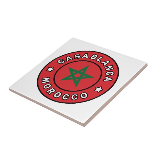 Casablanca Marokko Tegeltje (Zijkant)
