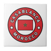 Casablanca Marokko Tegeltje (Voorkant)