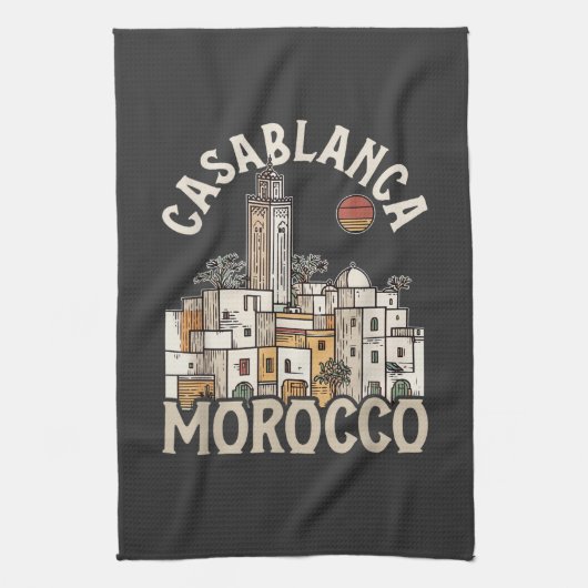 Casablanca Marokko Theedoek (Verticaal)