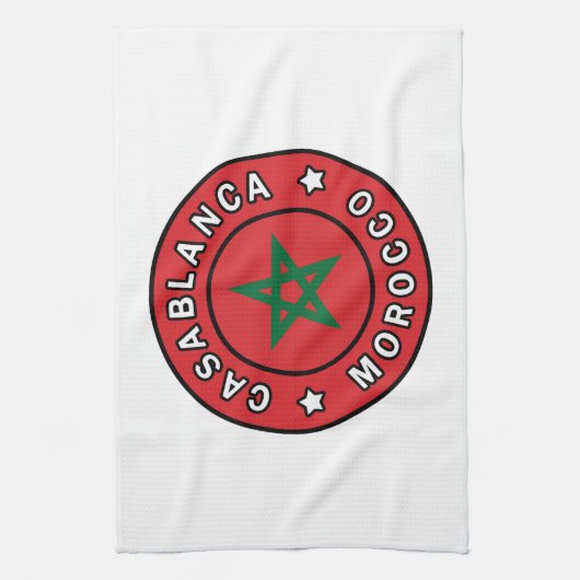 Casablanca Marokko Theedoek (Verticaal)