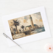 Casablanca Marokko Vector Sticker | Hassan II-mosk (Envelop)