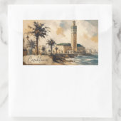 Casablanca Marokko Vector Sticker | Hassan II-mosk (Tas)
