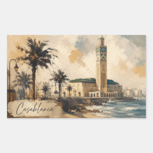 Casablanca Marokko Vector Sticker   Hassan II-mosk