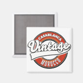 Casablanca Marokko Vintage logo Magneet (Voorkant / Achterkant)