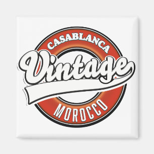 Casablanca Marokko Vintage logo Magneet