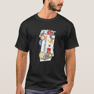 Casablanca Marokko vliegticket T T-shirt