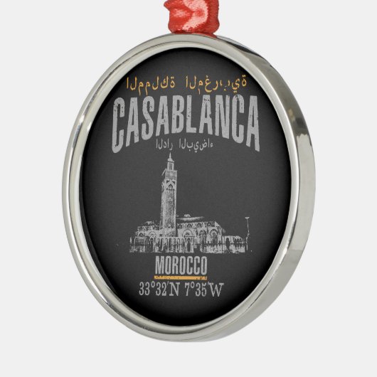 Casablanca Metalen Ornament (Links)