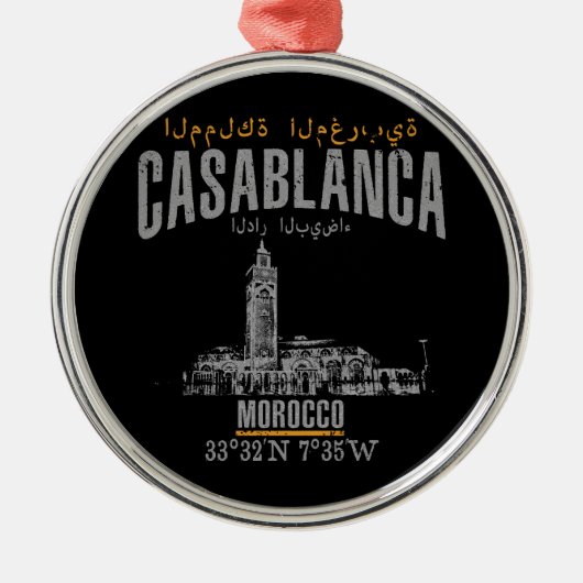 Casablanca Metalen Ornament (Voorkant)