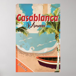 Casablanca Reisposter uit het verleden Poster