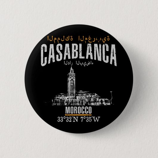 Casablanca Ronde Button 5,7 Cm (Voorkant)