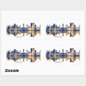 Casablanca Skyline Rechthoekige Sticker (Vel)