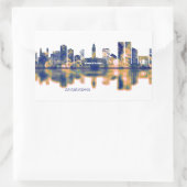 Casablanca Skyline Rechthoekige Sticker (Tas)