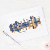 Casablanca Skyline Rechthoekige Sticker (Envelop)