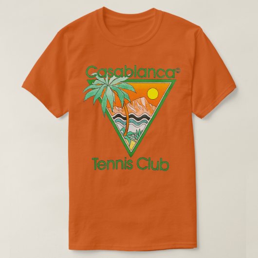 Casablanca tennisclub t-shirt (Design voorkant)