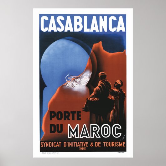 Casablanca Travel Poster (Voorkant)