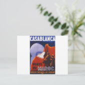Casablanca Vintage Travel Briefkaart (Staand voorkant)