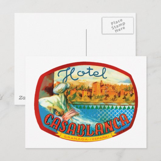 CasablancaHotel Briefkaart (Voorkant / Achterkant)